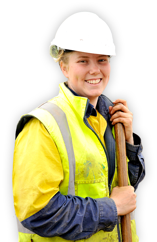 female-plumber-on-shovel